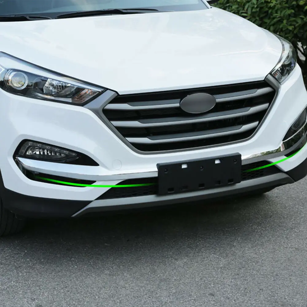 Подходит для hyundai Tucson Высокое качество авто передний бампер туман светильник декоративная рамка наклейки