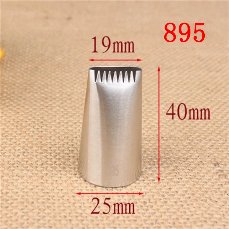 1pc/4pcs #3D#47#895#200 Cake Decorating Tips Set Pastry Icing Piping Nozzles Stainless Steel Single Row Flower Basket Nozzle