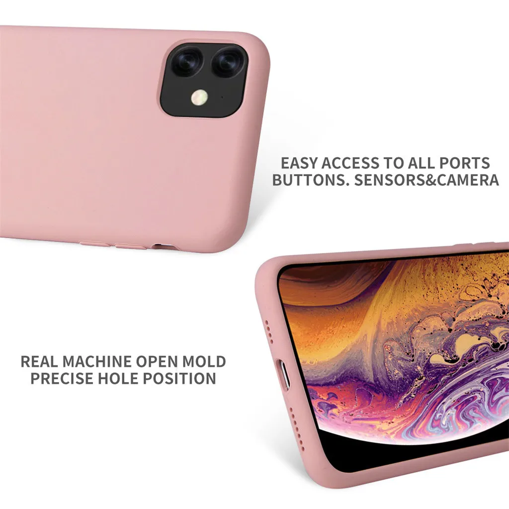 Силиконовый чехол для IPhone 11, чехол для IPhone 11 Pro 11 Pro Max, элегантный толстый противоударный, полная защита кожи Покрытие оболочки 19Sep