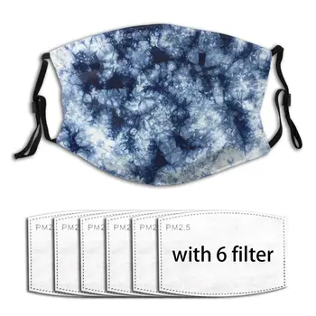 

Windproof Breathable Anti Haze Mouth Mask Tie Dye Respirator Mask With Filter Breath Men Women Mask