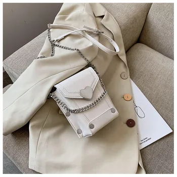 

Chain Box Crossbody Bags For Women 2020 Summer PU Leather Shoulder Handbags Female Travel Mini Cross Body Bag Love