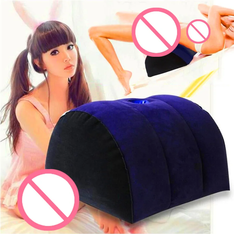 Inflatable Love Position Cushion Aid Wedge Air Blow Sex Pillow