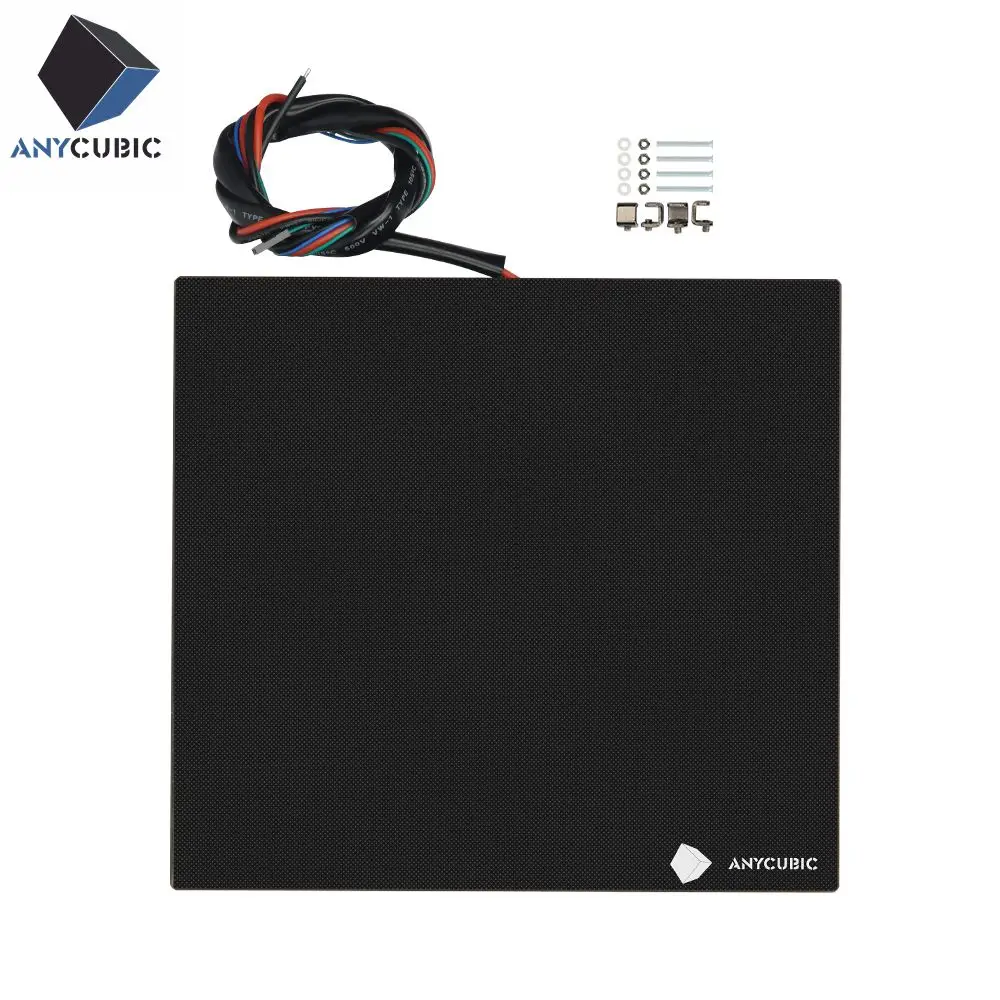 ANYCUBIC 3d принтер ultraase с подогревом кровать стеклянная пластина 240x220 Тепловая Мега