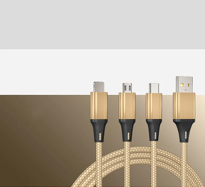 Быстрая зарядка triad type-C Micro USB кабель зарядное устройство для Iphone 7 samsung s7 millet многофункциональные данные Redmi Note 5 Pro