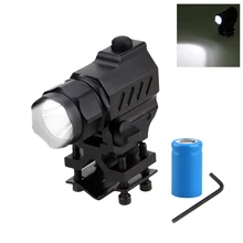 Тактический оружейный светильник, охотничий пистолет, светильник, компактный флэш-светильник для 20 мм Weaver/Picatinny Rails Mount Fit For Glock 17 19 18C