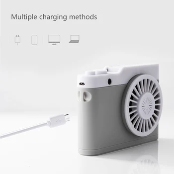 

Mini Hanging Neck Fan Portable USB with Lanyard Camping Travel Office Indoor Stroller Indoor Outdoor Activities TD326