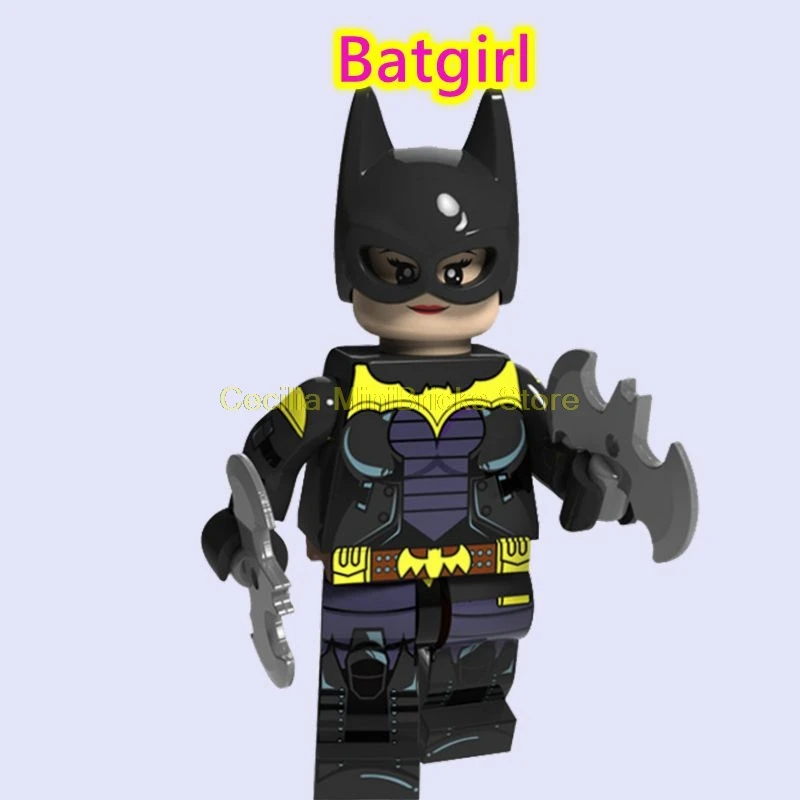 Batgirl Барбара Гордон Batwoman Бэтмен Человек-паук Железный человек технологические строительные блоки Супер Герои DC Игрушки Marvel для детей - Цвет: Batgirl