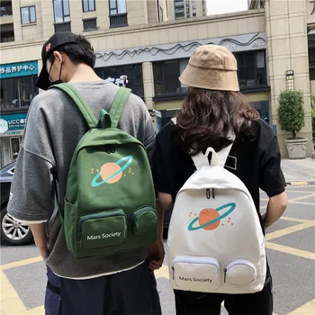 

Student Bag Canvas Backpack Backpack Male