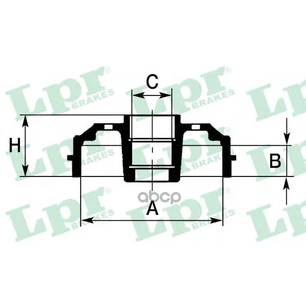 Барабан Тормозной Ford Fiesta 01-/Fusion 02-(Без Подшипника) Lpr 7d0644 Lpr арт. 7D0644