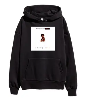 

The Notorious BIG Ready To Die Hoodie Hip Hop Sweatshirt Rap Biggie merch Black