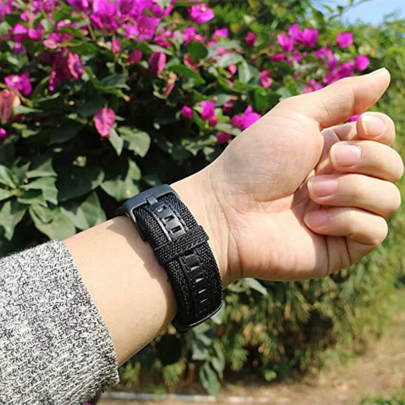 Ремешки для наручных часов для samsung Galaxy Watch 46 мм ремешки gear S3 Frontier классический нейлоновый ремешок 22 мм быстросъемный Ремешок Браслет