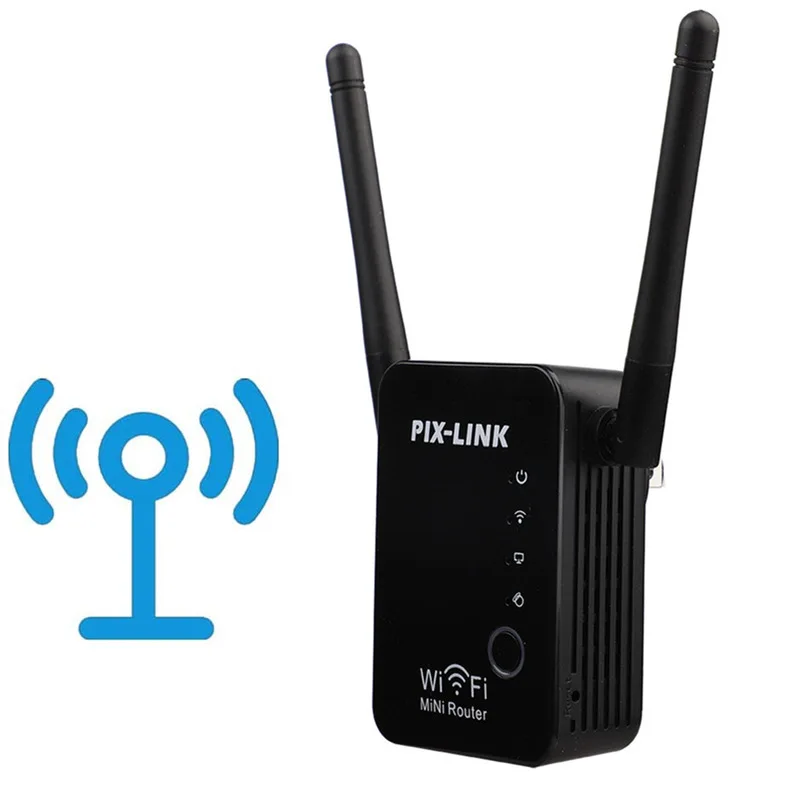 

New WiFi Repeat Dual Antenna Amplifier Repeater 300m Wireless Routing Network Signal Expander