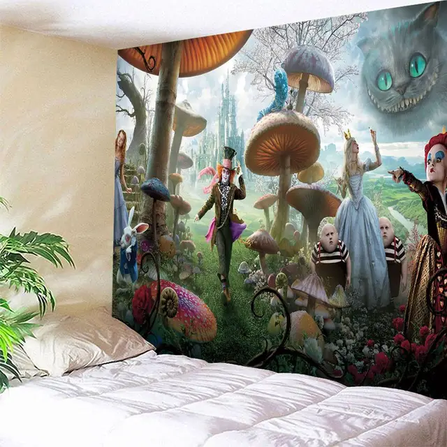 Alice In Wonderland Room Wallpaper