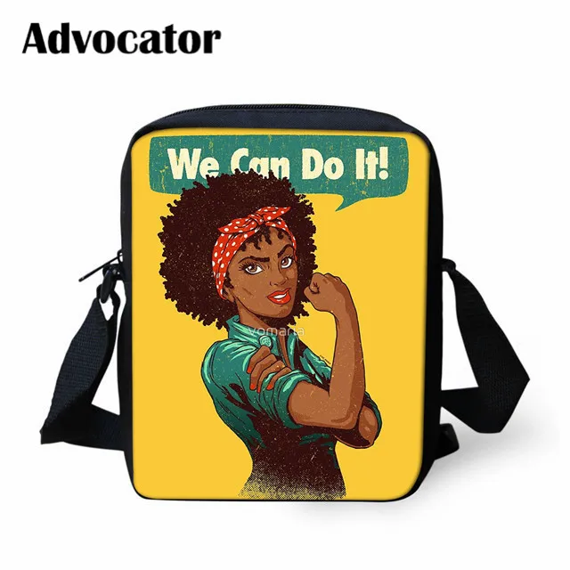 ADVOCATOR BAG Сумка-мессенджер с принтом в африканском стиле черного цвета для подростков, сумки через плечо для женщин, школьные сумки Mochila - Цвет: ADVOCATOR BAG