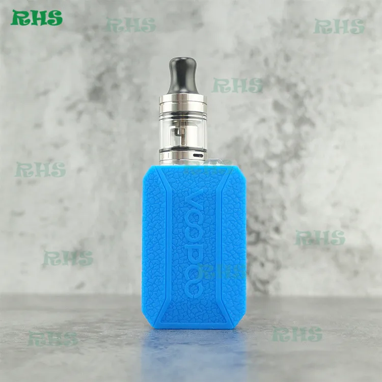 dark blue Hot!RHS Silicone Case Cover Sleeve for Voopoo Drag Baby 1500mAh classic 10 colors for choice free shipping - Цвет: dark blue