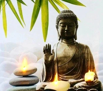 

Buddha met kaars Diamond Painting