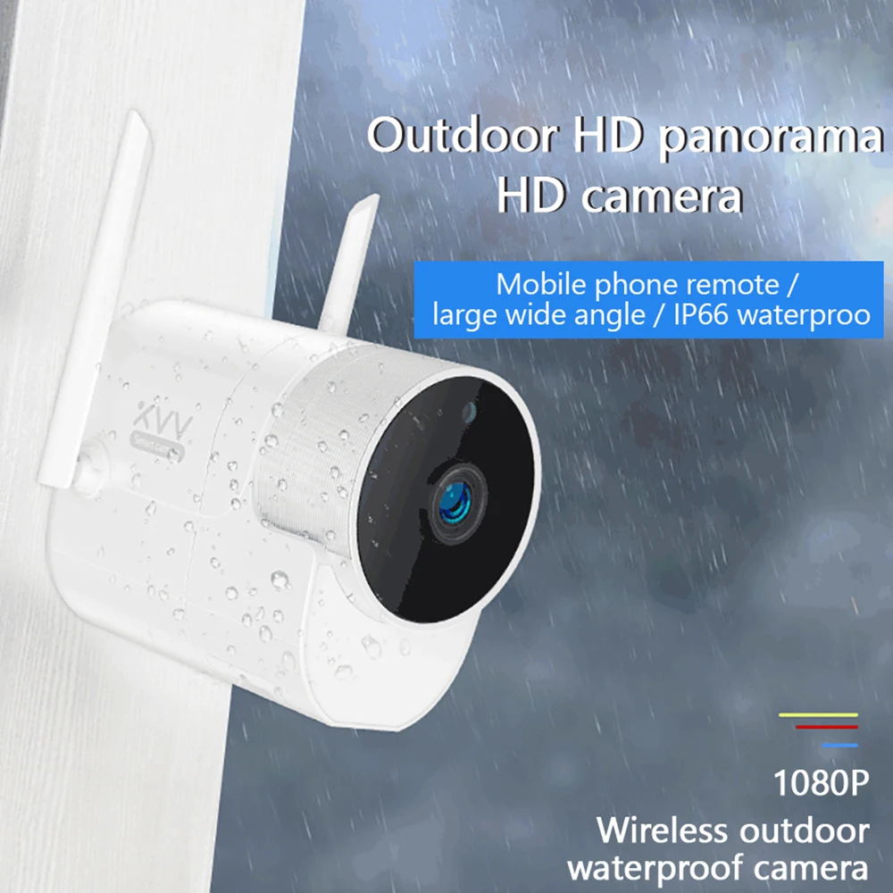 Xiaomi Mijia Xiaovv открытый Панорамный камеры безопасности беспроводной Wi-Fi высокой четкости ночного видения работать с Mijia APP