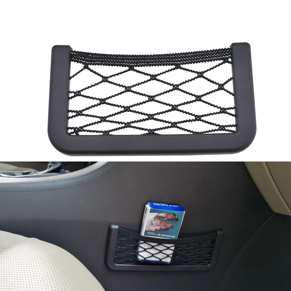 SPEEDWOW Car Trunk Box Storage Bag Mesh Net Bag Holder Pocket String Bag Mesh Pocket Organizer Stowing Tidying Car Styling