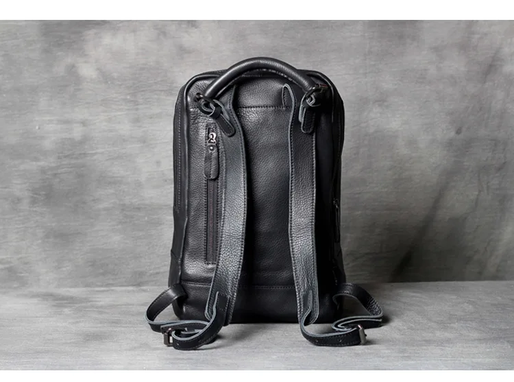 MAHEU мягкий кожаный рюкзак черный женский мужской рюкзак для ноутбука простой дизайн кожаный рюкзак мужской женский детская школьная сумка