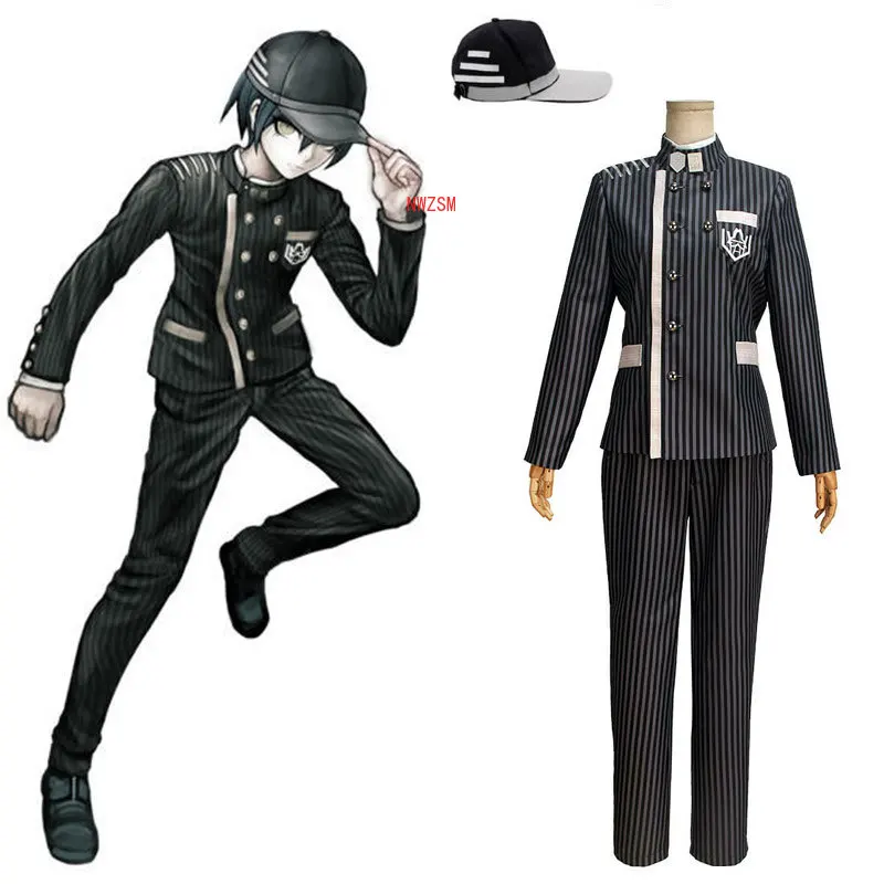 НОВЫЙ Danganronpa V3 Косплей Saihara Shuichi Костюм Аниме игра школьная форма костюм наряд