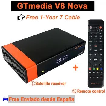 

Satellite TV Receiver Gtmedia V8 Nova Built in Wifi+1 Year Cccam 7 Clines for Europe Spain DVB-S2 Full HD H.265 V8 Super Decoder