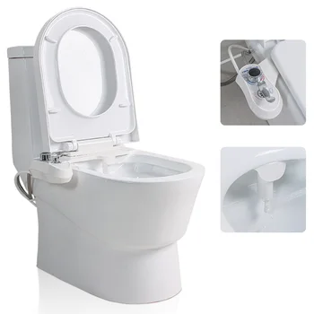 

Toilet Bidet Seat Non-Electric Bidet Attachment Self-Cleaning Nozzle-Fresh Water Bidet Sprayer Mechanical Muslim Shattaf Washing