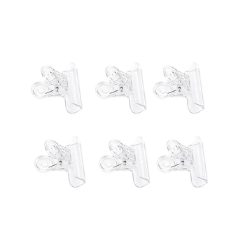 

6Pcs/Set Rusian C Curve Nail Pinching Clips Multi Function Tool Acrylic Nails Pinchers Transparent