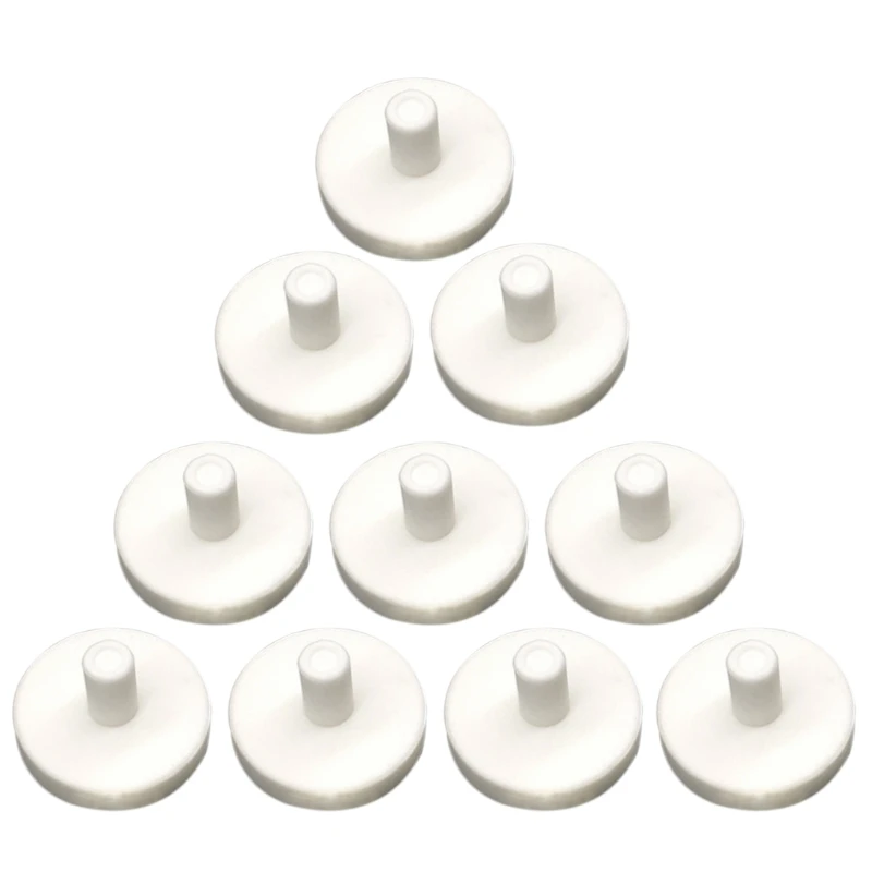 10pcs Pure White Ceramic Coral Frag Disks T-Shape Coral Base Support Aquarium Reef Frag Fish Tank Supplies aquarium accessories
