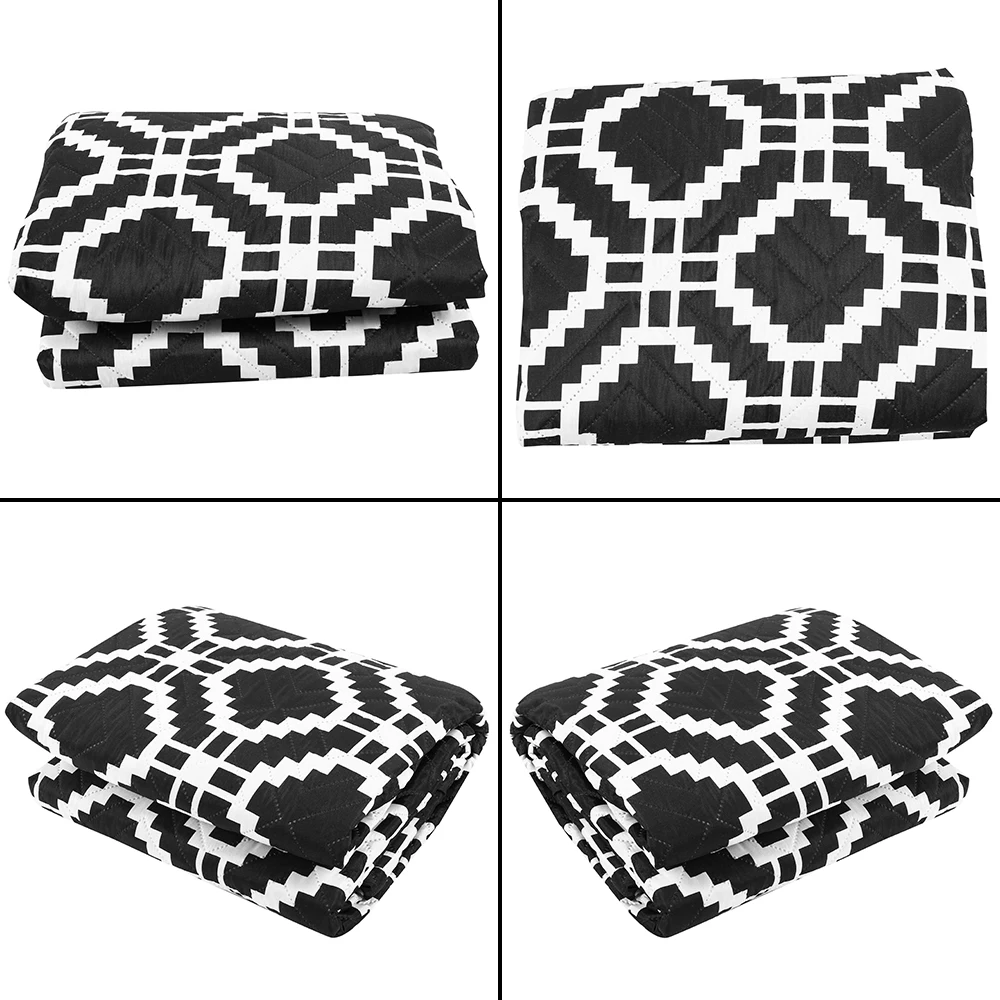 black Printed Waterproof Pet Sofa Cover Stretch Slipcovers Sofa Cover for Living Room Sofa Cover Dust Cover Single / Two / Three Seat - Цвет: black
