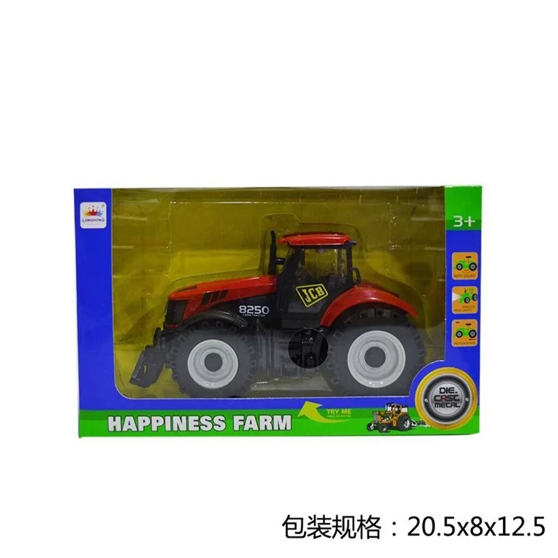 

Children Inertia Farmer Car Agricultural Tractor Transportation Alloy Toy with Light And Music Reaping Machine Sprinkler Model