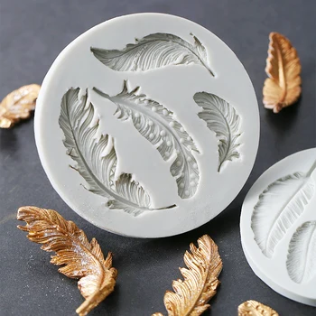 

Feathers Silicone Soap Mold Cake Border Fondant Cake Decorating Tools Cupcake Chocolate Pastry Pastry Tools Sugarcraft