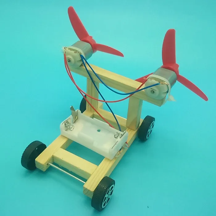 

Science And Technology Power Race Car DIY Small Production Invention Wings Wind Power Small Car Handmade Material Educational Sc