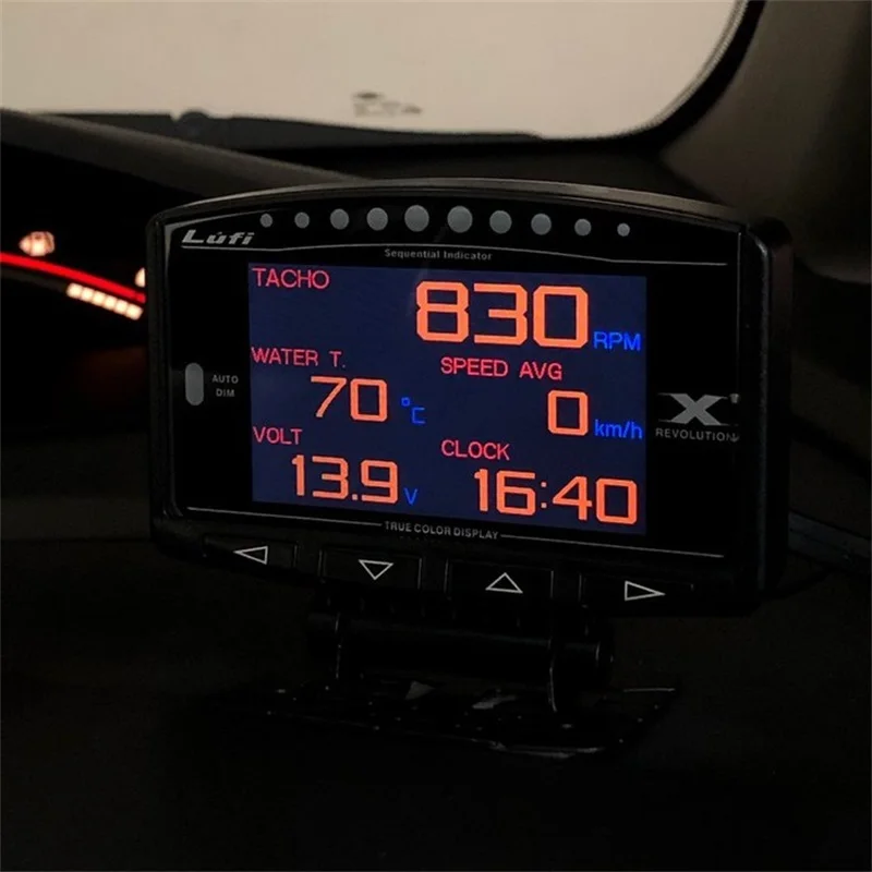 Lufi X1] Revolution OBD OBD2 Smart Digital Multi Meter Gauge