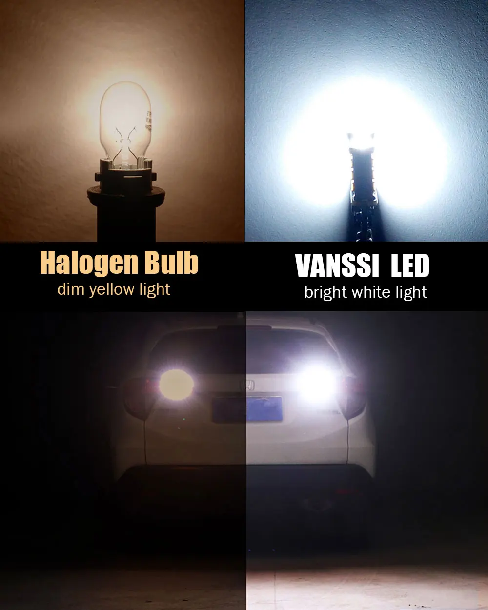 VANSSI 2 шт. 921 T15 светодиодный Резервное копирование Светильник лампы 912 w16w