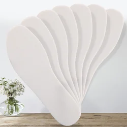 1Pair Disposable Insoles Nature Wood Pulp Insoles Thin Breathable Sweat White Color Soft Comfortable Shoe Pad for Men and Women