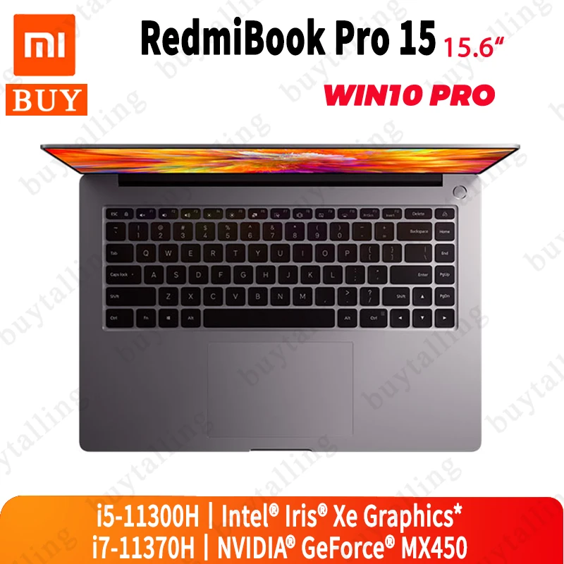 Original Xiaomi RedmiBook Pro 15 portátil de 15,6 pulgadas Intel Core i5-11300H/i7-11370H 16GB a 512GB Windows 10 Pro inglés