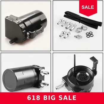 

Baffled Aluminum Oil Catch Can Reservoir Tank / Oil With OCC025 Universal Tank T9B4