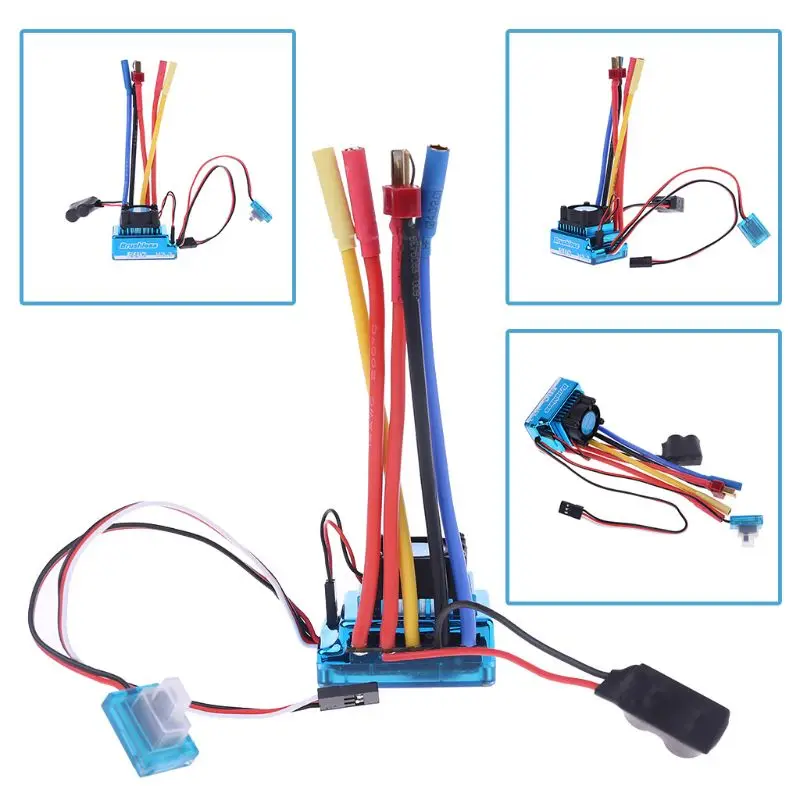 

Waterproof 45A 60A 80A 120A Brushless ESC Electric Speed Controller Dust-proof for 1/8 1/10 1/12 RC Car Crawler RC Boat Part