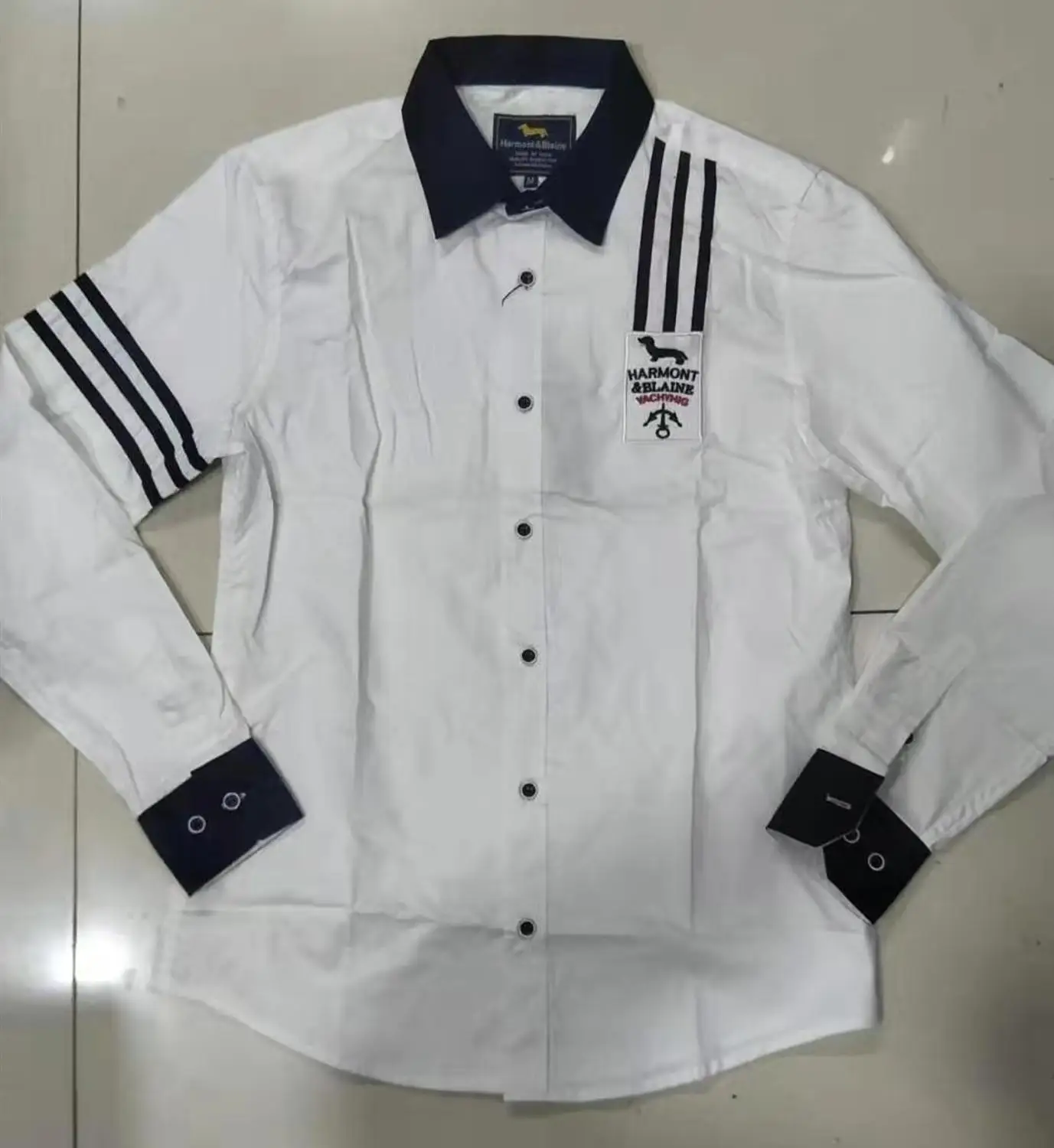 Новинка, Eden Park, модный бренд, Camisa Masculina, рубашка с длинным рукавом, мужские тонкие рубашки, фирменный дизайн, полосатые повседневные мужские рубашки для собак - Цвет: 1
