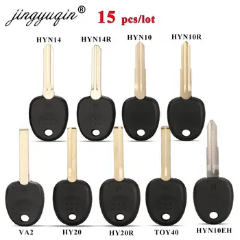Keyforkess 15pcs Shell chiave Transponder auto per Hyundai Accent Sonata NF Elantra Accent coupé Getz H-1 Lavita TiburonTucson Verna