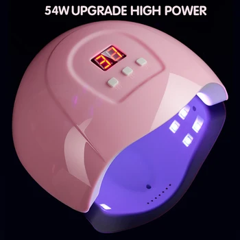 

Nail Dryer Led Uv Lamp 54w Led Uv Nail Gel Curing Lamp Light Nail Gel Polish Dryer Nail Art Machine Electric Nail Polish