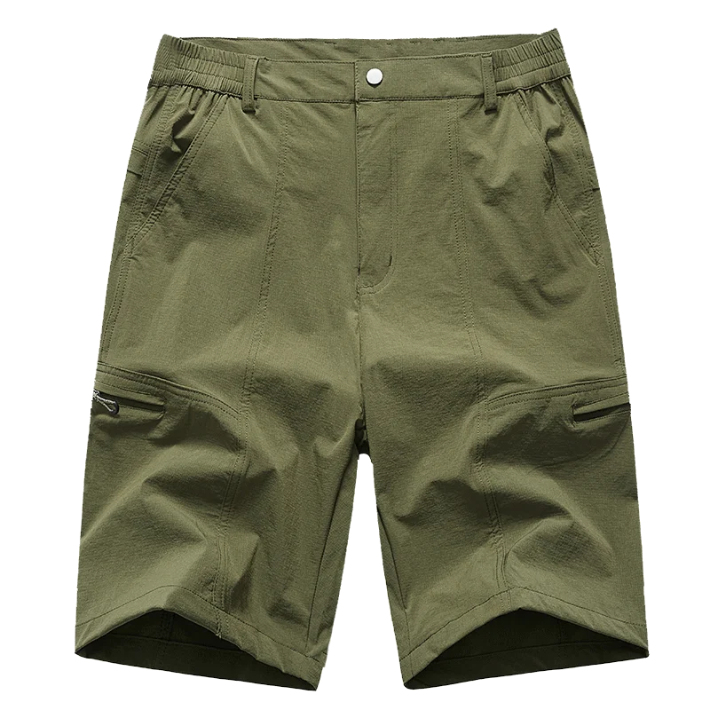 

Summer Quick Dry Stretch Cargo Shorts Men Multi-pocket Loose Breathable Outdoor Hiking Fishing Casual Sports Beach Shorts