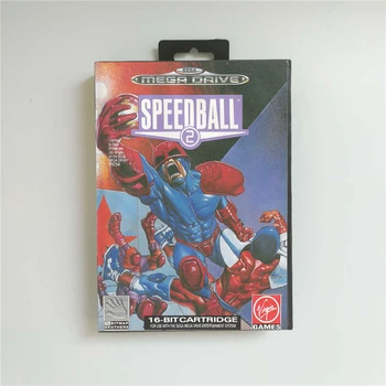 

Speedball 2 - EUR Cover With Retail Box 16 Bit MD Game Card for Megadrive Genesis Video Game Console