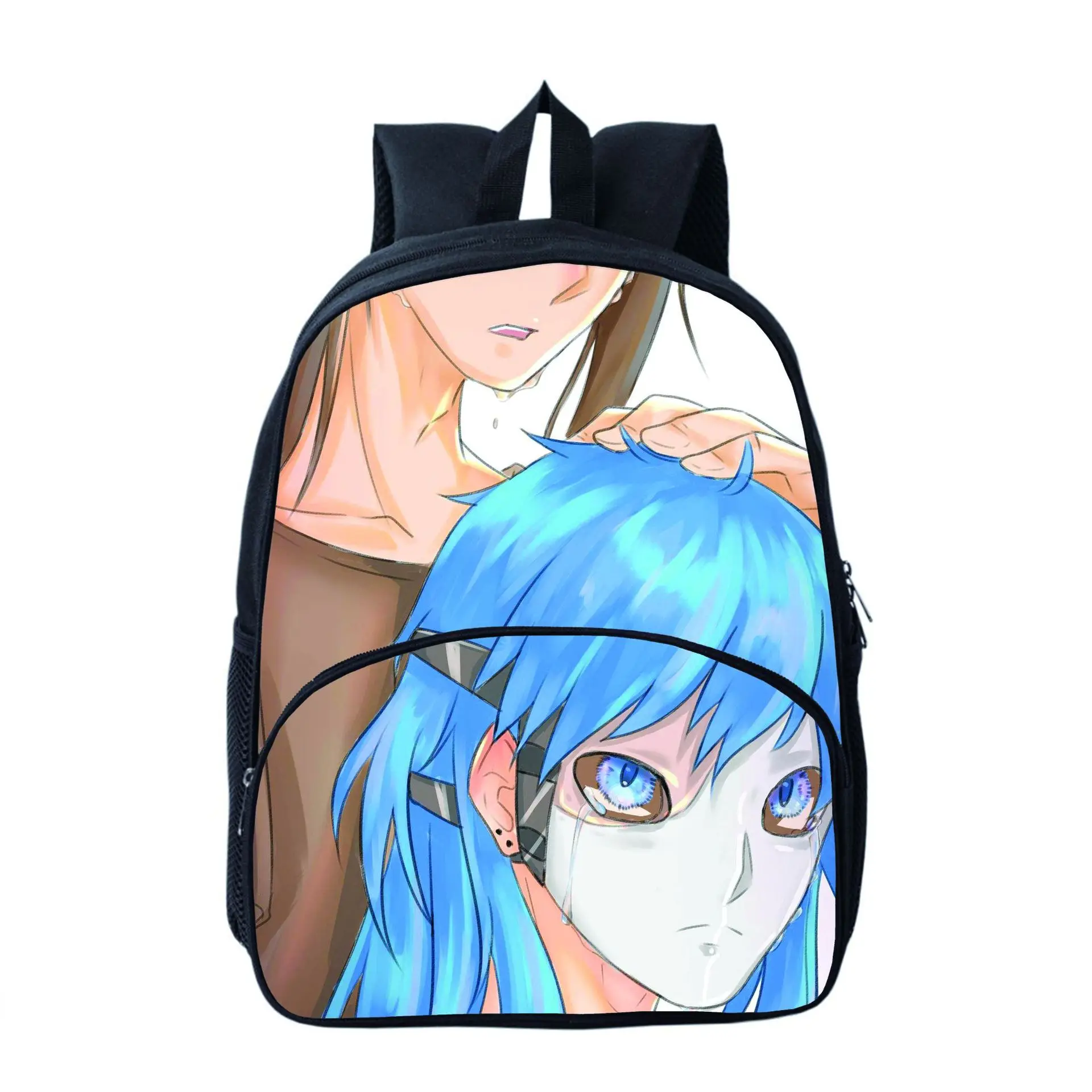

A Customizable to Map Printed round Bag Double Layer Backpack Young STUDENT'S School Season School Bag