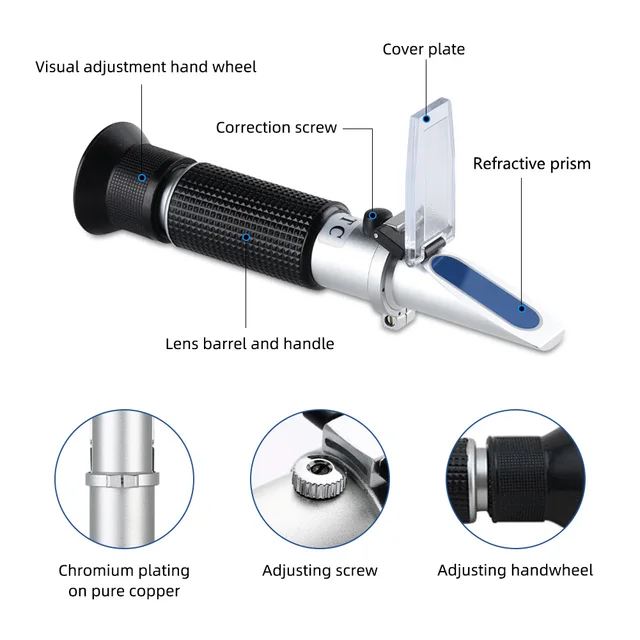 Handheld Clinical Medical Refractometer ATC Serum Protein Urine Specific Gravity Meter Equipment Tool for Hospital Laboratory 4