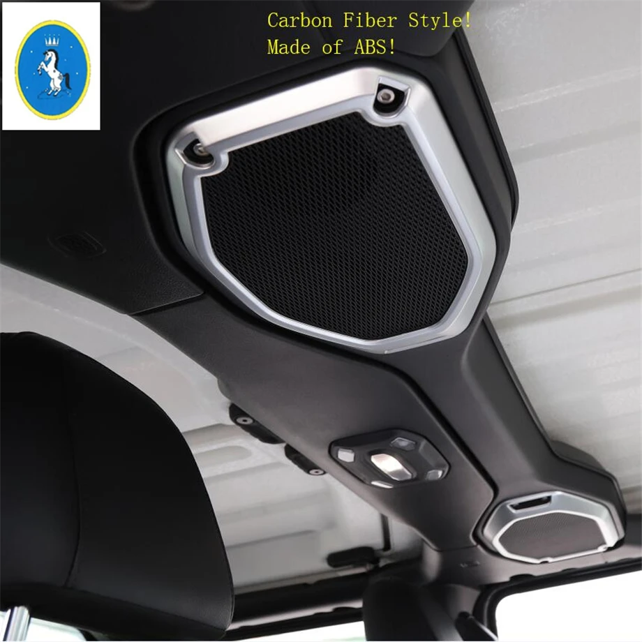 Yimaautotrim авто аксессуар на крыше стерео динамик аудио звук рамка кольцо Крышка отделка ABS Подходит для Jeep Wrangler JL