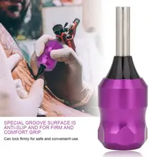 28 мм иглы татуировки ручка сплава татуировки ручка Крышка противоскользящие татуировки боди-арт инструменты аксессуары комплект тату-машинки