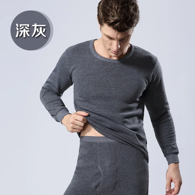 Warm suit man Long John зима размера плюс Термальность нижнее белье Термальность костюм Long Johns Для мужчин Джона длинные подштанники зимние Термальность нижнее белье - Color: Warm suit man
