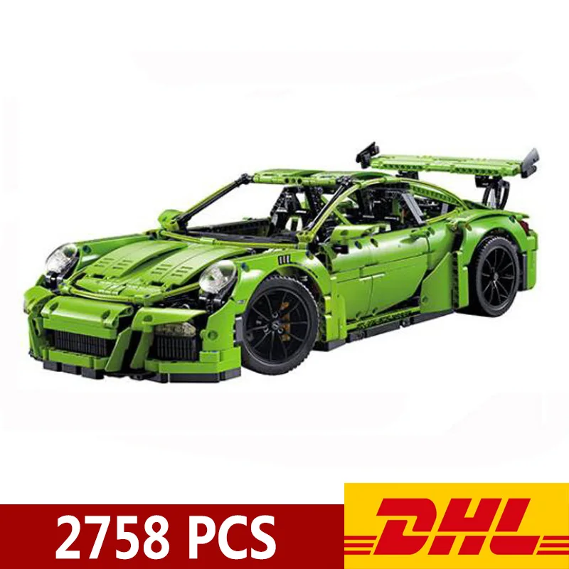 Very best  20001 20001B 2758pcs Technic Sports Car Race Car 911 GT3RS Model Building Blocks Compatible Legoing