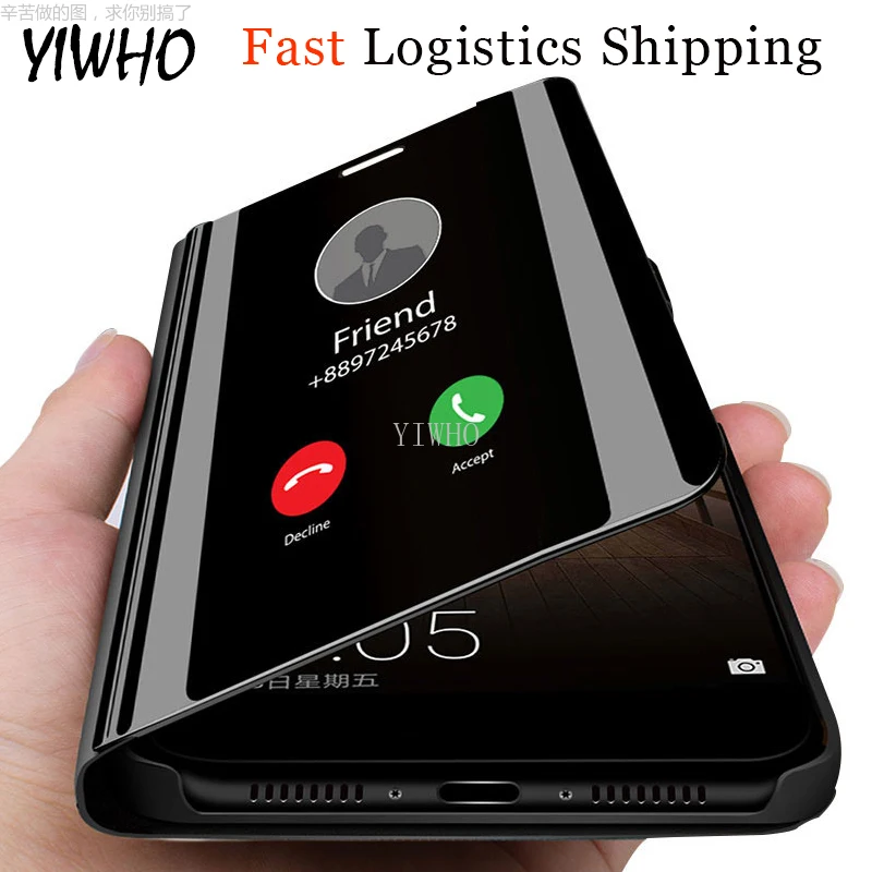 

Smart Mirror Flip Phone Case For Samsung Galaxy a50 a30 a70 a40 a20 a10 a60 Clear View Cover on A 10 20 30 40 50 60 70 A505 Full